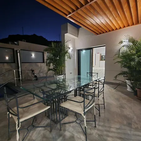 Villa De Lujo Con Piscina Climatizada Mogán Exterior foto